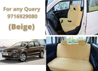 Chiefride Cotton Car Seat Cover For Volkswagen Ameo(All Detachable Headrest, With Back Seat Arm Rest, 5 Seater, 2 Back Seat Head Rests)