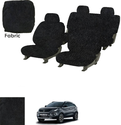 Crokrok Fabric Car Seat Cover For Skoda Nexon(Front Detachable Headrest, Mono Back Seat, With Back Seat Arm Rest, 5 Seater, 2 Back Seat Head Rests)