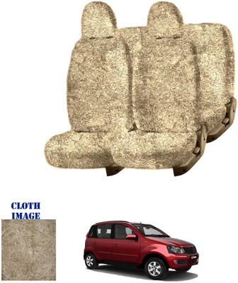 REPLEY Cotton Car Seat Cover For Mahindra Quanto 7S(Front Detachable Headrest, Without Back Seat Arm Rest, 7 Seater, 2 Back Seat Head Rests)