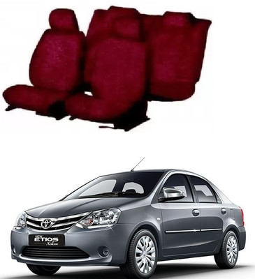 GSE Cotton Car Seat Cover For Toyota Etios(Front Detachable Headrest, Mono Back Seat, Without Back Seat Arm Rest, 5 Seater)