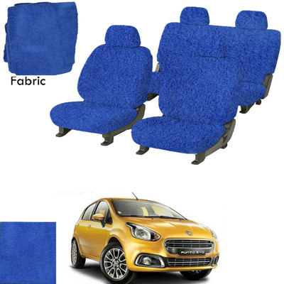 Crokrok Fabric Car Seat Cover For Fiat Punto(Front Detachable Headrest, Mono Back Seat, With Back Seat Arm Rest, 5 Seater, 2 Back Seat Head Rests)