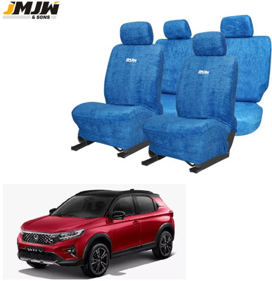 JMJW & SONS Cotton Car Seat Cover For Honda WRV(Front Detachable Headrest, Mono Back Seat, Without Back Seat Arm Rest, 5 Seater)