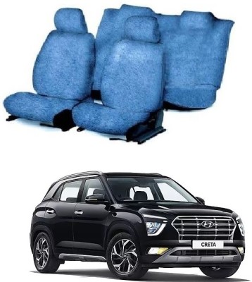 Autohug Cotton Car Seat Cover For Hyundai Creta(All Detachable Headrest, Split Back Seat, With Back Seat Arm Rest, 5 Seater, 2 Back Seat Head Rests)