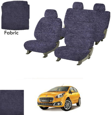 Crokrok Fabric Car Seat Cover For Fiat Punto Evo(Front Detachable Headrest, Mono Back Seat, With Back Seat Arm Rest, 5 Seater, 2 Back Seat Head Rests)