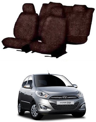 Autohug Cotton Car Seat Cover For Hyundai i10(Front Detachable Headrest, Mono Back Seat, Without Back Seat Arm Rest, 5 Seater, 2 Back Seat Head Rests)
