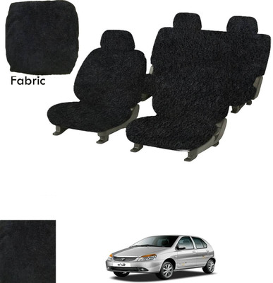 Crokrok Fabric Car Seat Cover For Tata Indica eV2(Front Detachable Headrest, Mono Back Seat, With Back Seat Arm Rest, 5 Seater, 2 Back Seat Head Rests)