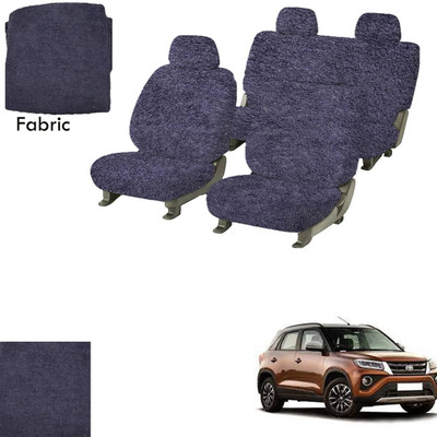 Crokrok Fabric Car Seat Cover For Toyota Urban Cruiser(Front Detachable Headrest, Mono Back Seat, With Back Seat Arm Rest, 5 Seater, 2 Back Seat Head Rests)