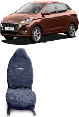 Kingsway Cotton Car Seat Cover For Hyundai Aura(Fixed Head Rest, 5 Seater)