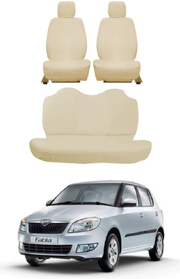 Autoxygen Cotton Car Seat Cover For Skoda Fabia(Front Detachable Headrest, Mono Back Seat, Without Back Seat Arm Rest, 5 Seater, 2 Back Seat Head Rests)