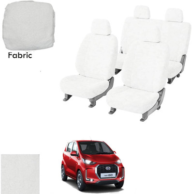 Crokrok Fabric Car Seat Cover For Datsun Redi-GO(Front Detachable Headrest, Mono Back Seat, With Back Seat Arm Rest, 5 Seater, 2 Back Seat Head Rests)