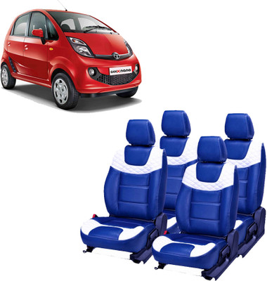 AutoSafe Leather Car Seat Cover For Tata Nano(Fixed Head Rest, Split Back Seat, Without Back Seat Arm Rest, 5 Seater, 2 Back Seat Head Rests)