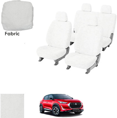 Crokrok Fabric Car Seat Cover For Nissan Magnite(Front Detachable Headrest, Mono Back Seat, With Back Seat Arm Rest, 5 Seater, 2 Back Seat Head Rests)