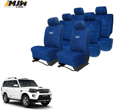 JMJW & SONS Cotton Car Seat Cover For Mahindra Scorpio 7S(All Detachable Headrest, Mono Back Seat, Without Back Seat Arm Rest, 7 Seater, 2 Back Seat Head Rests)