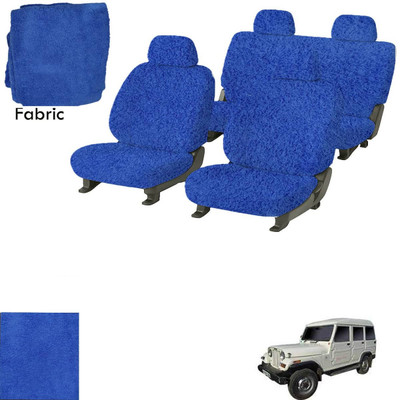Crokrok Fabric Car Seat Cover For Mahindra Marshal(Front Detachable Headrest, Mono Back Seat, With Back Seat Arm Rest, 5 Seater, 2 Back Seat Head Rests)