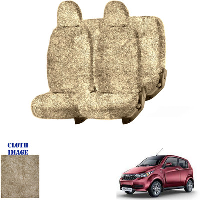 REPLEY Cotton Car Seat Cover For Mahindra e2o(Front Detachable Headrest, Without Back Seat Arm Rest, 5 Seater, 2 Back Seat Head Rests)