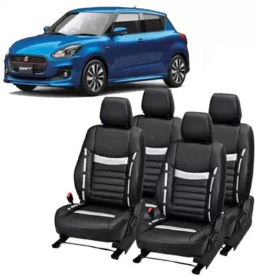 autodesign PU Leather Car Seat Cover For Maruti Swift(Detachable Head Rest, Split Back Seat, Without Back Seat Arm Rest, 5 Seater, 2 Back Seat Head Rests)