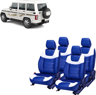 JMDi PU Leather Car Seat Cover For Mahindra Bolero 7S(Detachable Head Rest, Mono Back Seat, With Back Seat Arm Rest, 7 Seater, 2 Back Seat Head Rests)