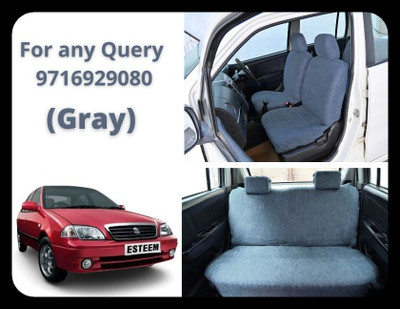 Chiefride Cotton Car Seat Cover For Maruti Esteem(All Detachable Headrest, With Back Seat Arm Rest, 5 Seater, 2 Back Seat Head Rests)