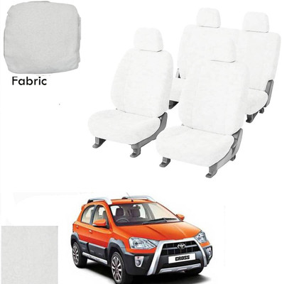 Crokrok Fabric Car Seat Cover For Toyota Etios(Front Detachable Headrest, Mono Back Seat, With Back Seat Arm Rest, 5 Seater, 2 Back Seat Head Rests)