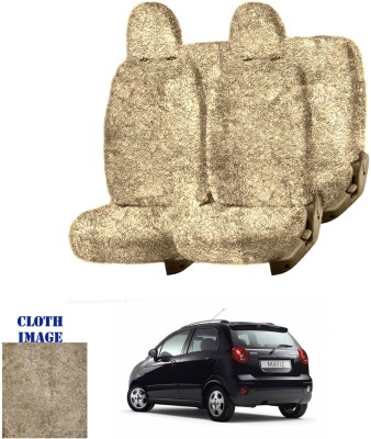 REPLEY Cotton Car Seat Cover For Daewoo Matiz(Front Detachable Headrest, Without Back Seat Arm Rest, 5 Seater, 2 Back Seat Head Rests)