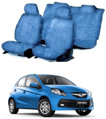 CushionCrafters Cotton Car Seat Cover For Honda Brio(All Detachable Headrest, Mono Back Seat, Without Back Seat Arm Rest, 5 Seater, 2 Back Seat Head Rests)