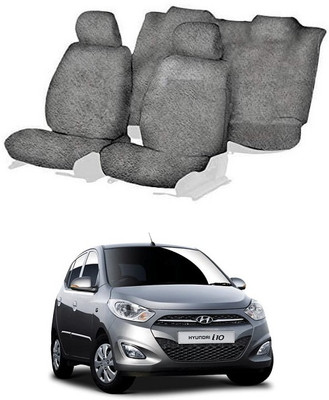 Autohug Cotton Car Seat Cover For Hyundai i10(All Detachable Headrest, Mono Back Seat, Without Back Seat Arm Rest, 5 Seater, 2 Back Seat Head Rests)