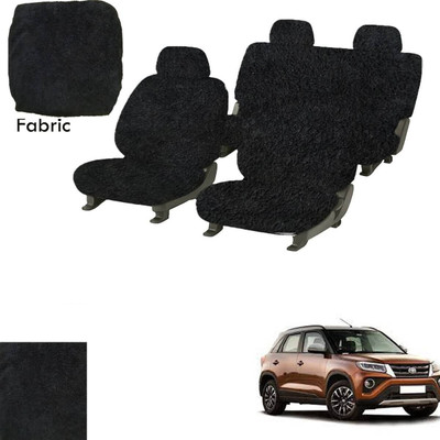 Crokrok Fabric Car Seat Cover For Toyota Urban Cruiser(Front Detachable Headrest, Mono Back Seat, With Back Seat Arm Rest, 5 Seater, 2 Back Seat Head Rests)
