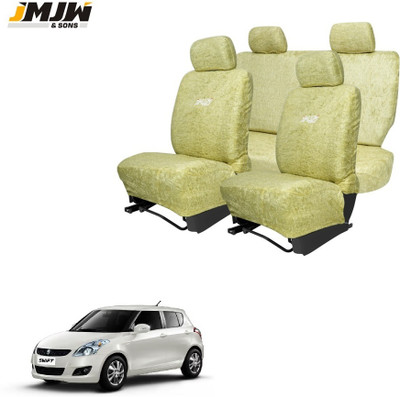 JMJW & SONS Cotton Car Seat Cover For Maruti New Swift(Front Detachable Headrest, Split Back Seat, Without Back Seat Arm Rest, 5 Seater, 2 Back Seat Head Rests)
