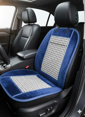 VELVET WOODEN BEADS SEAT Velvet Car Seat Cover For Universal For Car Universal For Car(All Detachable Headrest, Mono Back Seat, Without Back Seat Arm Rest, 7 Seater, 2 Back Seat Head Rests)
