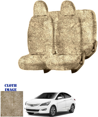 REPLEY Cotton Car Seat Cover For Hyundai Verna 4S(Front Detachable Headrest, Without Back Seat Arm Rest, 5 Seater, 2 Back Seat Head Rests)