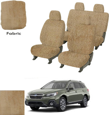 Crokrok Fabric Car Seat Cover For Subaru Outback(Front Detachable Headrest, Mono Back Seat, With Back Seat Arm Rest, 5 Seater, 2 Back Seat Head Rests)