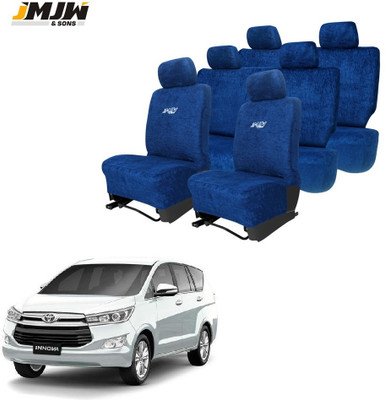 JMJW & SONS Cotton Car Seat Cover For Toyota Innova 7S(All Detachable Headrest, Split Back Seat, Without Back Seat Arm Rest, 7 Seater, 2 Back Seat Head Rests)