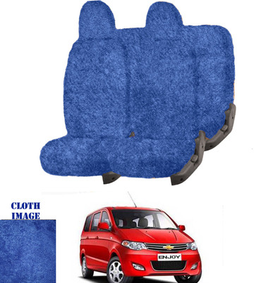 REPLEY Cotton Car Seat Cover For Chevrolet Enjoy(Front Detachable Headrest, Without Back Seat Arm Rest, 8 Seater, 2 Back Seat Head Rests)