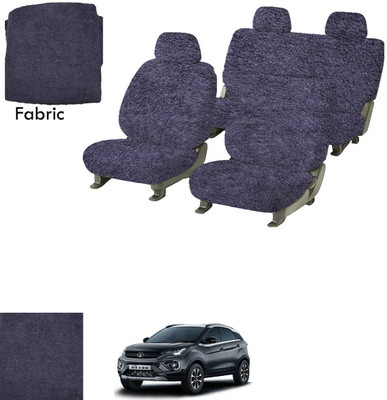 Crokrok Fabric Car Seat Cover For Skoda Nexon(Front Detachable Headrest, Mono Back Seat, With Back Seat Arm Rest, 5 Seater, 2 Back Seat Head Rests)