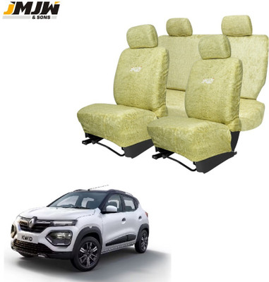 JMJW & SONS Cotton Car Seat Cover For Renault Kwid(Fixed Head Rest, Mono Back Seat, Without Back Seat Arm Rest, 5 Seater)