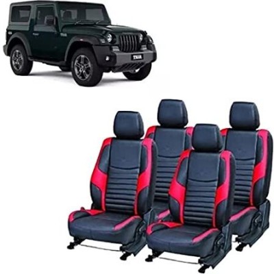 Tanu PU Leather Car Seat Cover For Mahindra Thar(5 Seater, 2 Back Seat Head Rests)