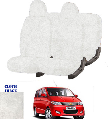 REPLEY Cotton Car Seat Cover For Chevrolet Enjoy(Front Detachable Headrest, Without Back Seat Arm Rest, 8 Seater, 2 Back Seat Head Rests)