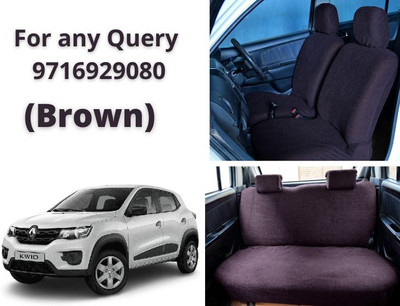 Chiefride Cotton Car Seat Cover For Maruti Kwid(All Detachable Headrest, Without Back Seat Arm Rest, 5 Seater, 2 Back Seat Head Rests)