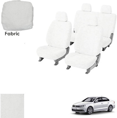 Crokrok Fabric Car Seat Cover For Volkswagen Jetta(Front Detachable Headrest, Mono Back Seat, With Back Seat Arm Rest, 5 Seater, 2 Back Seat Head Rests)