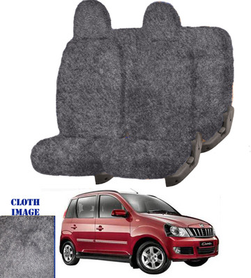 REPLEY Cotton Car Seat Cover For Mahindra Quanto(Front Detachable Headrest, Without Back Seat Arm Rest, 8 Seater, 2 Back Seat Head Rests)