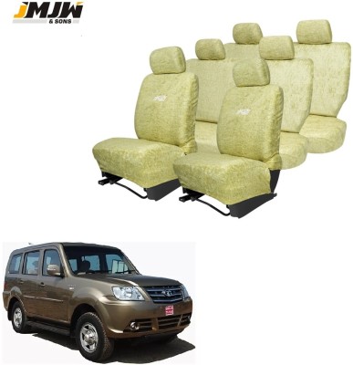 JMJW & SONS Cotton Car Seat Cover For Tata Sumo Grand(All Detachable Headrest, Mono Back Seat, Without Back Seat Arm Rest, 8 Seater, 2 Back Seat Head Rests)