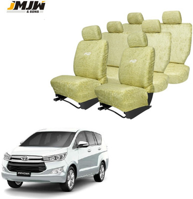 JMJW & SONS Cotton Car Seat Cover For Toyota Innova 7S(All Detachable Headrest, Split Back Seat, Without Back Seat Arm Rest, 7 Seater, 2 Back Seat Head Rests)