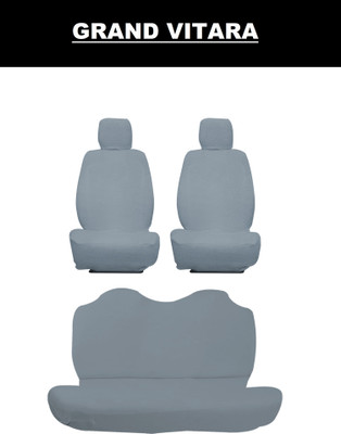 Autoxygen Cotton Car Seat Cover For Maruti Grand Vitara(Front Detachable Headrest, Mono Back Seat, With Back Seat Arm Rest, 5 Seater, 2 Back Seat Head Rests)
