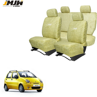 JMJW & SONS Cotton Car Seat Cover For Daewoo Matiz(All Detachable Headrest, Mono Back Seat, Without Back Seat Arm Rest, 5 Seater, 2 Back Seat Head Rests)