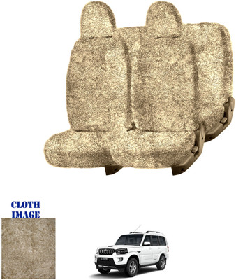 REPLEY Cotton Car Seat Cover For Mahindra Scorpio 7S(Front Detachable Headrest, Without Back Seat Arm Rest, 7 Seater, 2 Back Seat Head Rests)