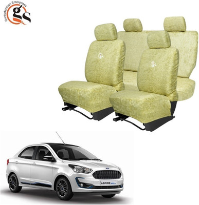GSE Cotton Car Seat Cover For Ford Aspire(All Detachable Headrest, Mono Back Seat, With Back Seat Arm Rest, 5 Seater, 2 Back Seat Head Rests)