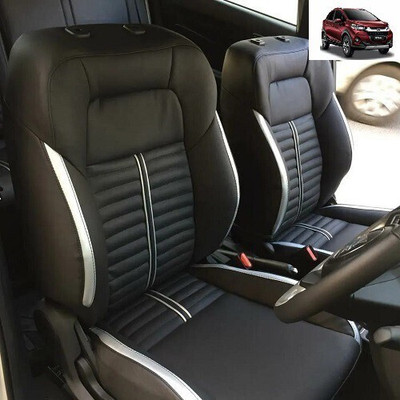 autodesign PU Leather Car Seat Cover For Honda WRV(Front Detachable Headrest, Mono Back Seat, Without Back Seat Arm Rest, 5 Seater)