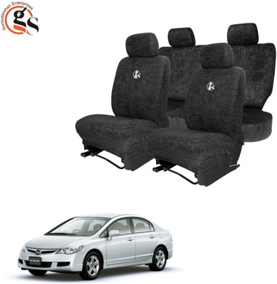 GSE Cotton Car Seat Cover For Honda Civic(All Detachable Headrest, Mono Back Seat, With Back Seat Arm Rest, 5 Seater, 2 Back Seat Head Rests)