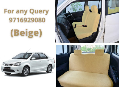 Atist Cotton Car Seat Cover For Toyota Etios(5 Seater)