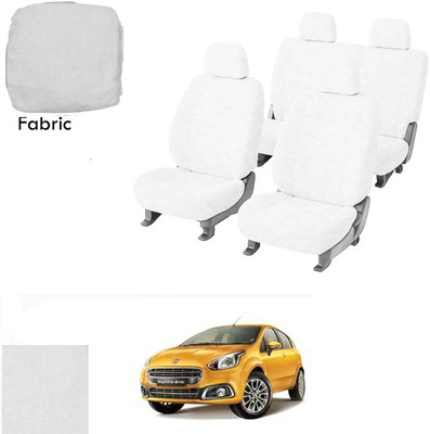 Crokrok Fabric Car Seat Cover For Fiat Punto Evo(Front Detachable Headrest, Mono Back Seat, With Back Seat Arm Rest, 5 Seater, 2 Back Seat Head Rests)